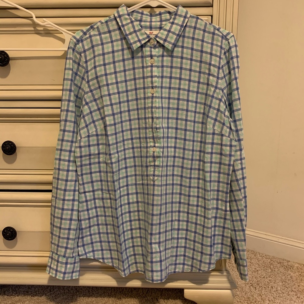 NWOT Vineyard Vines Half Button Down Polo